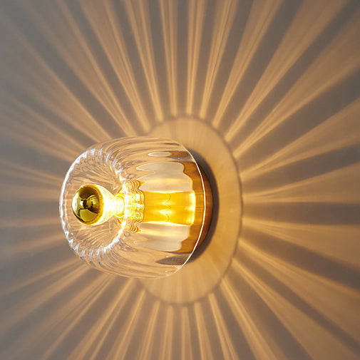 Frendorf | Solara Luxury Glas-Design Deckenleuchte | Kupfer-Sonnengestaltung | Wand- & Deckenmontage | Premium Wohnambiente