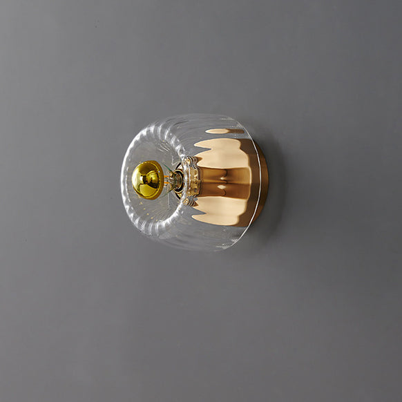Frendorf | Solara Luxury Glas-Design Deckenleuchte | Kupfer-Sonnengestaltung | Wand- & Deckenmontage | Premium Wohnambiente