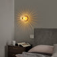 Frendorf | Solara Luxury Glas-Design Deckenleuchte | Kupfer-Sonnengestaltung | Wand- & Deckenmontage | Premium Wohnambiente