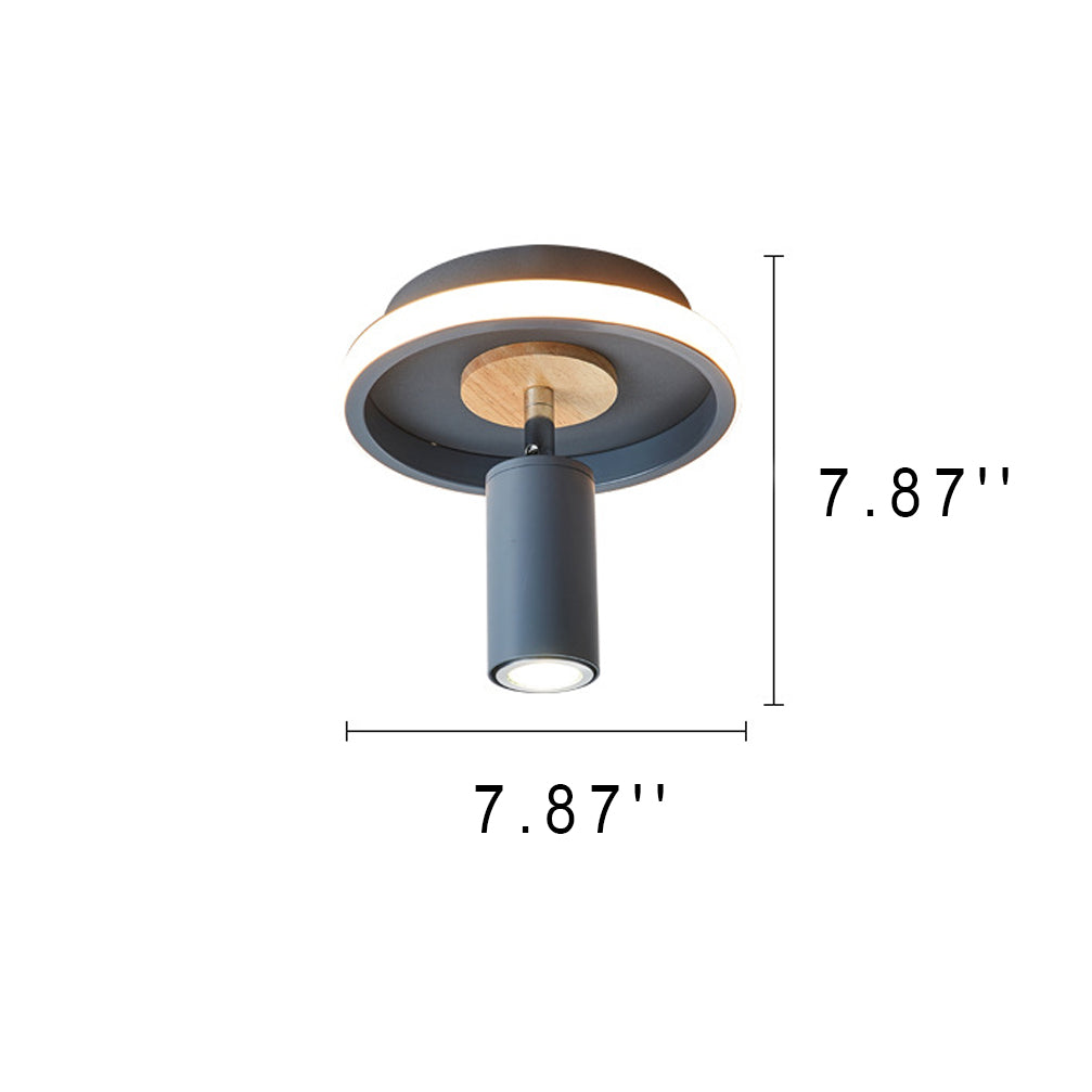 Frendorf | IronLume Industrial Flush Spotlight | Moderner Loft-Stil | 1-Licht Deckenleuchte | Robuste Beleuchtung für Zuhause