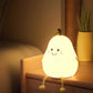 Frendorf | Pearlum Kreative LED Nachtlampe | Silikon Birnenform | USB-Tischleuchte | Sieben Farben Stimmungslicht