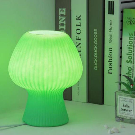 Frendorf | LumiMuse Vintage Glasbettlampe – Verstellbare LED-Nachttischbeleuchtung