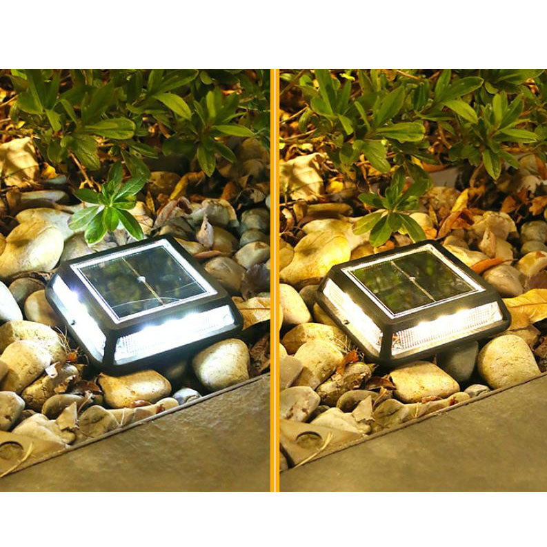 Frendorf | EcoVerta Solar LED Leuchte | Quadratisch & Wasserdicht | Für Garten, Balkon & Außenbereich
