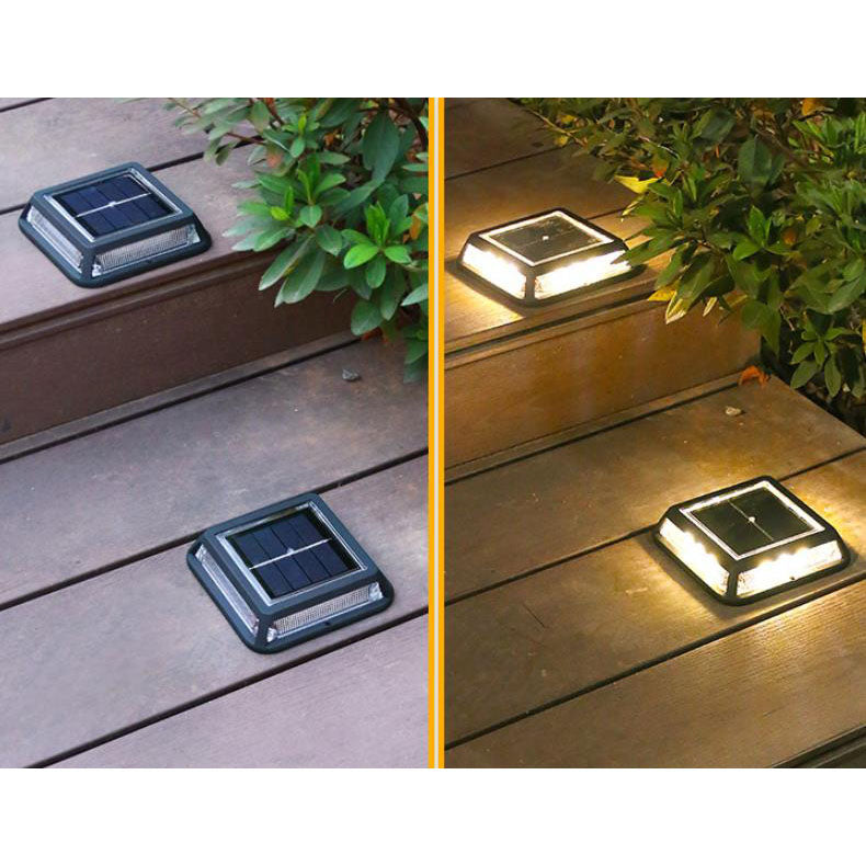 Frendorf | EcoVerta Solar LED Leuchte | Quadratisch & Wasserdicht | Für Garten, Balkon & Außenbereich