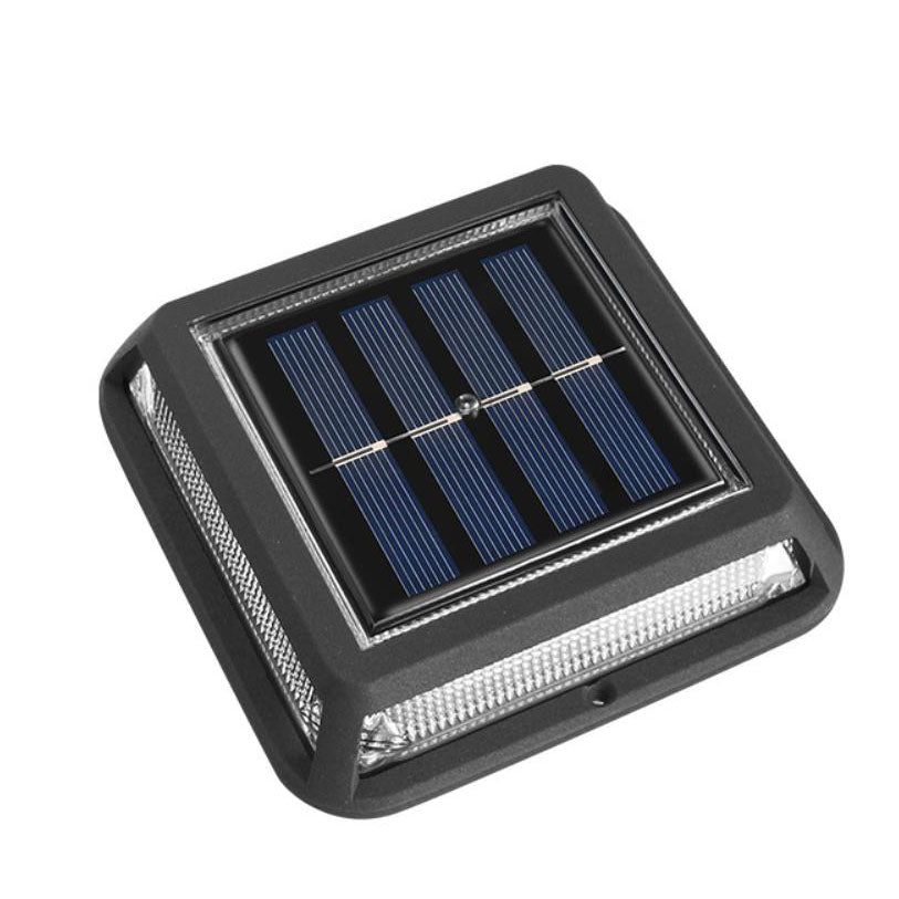 Frendorf | EcoVerta Solar LED Leuchte | Quadratisch & Wasserdicht | Für Garten, Balkon & Außenbereich