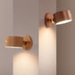 Einfache Holz USB wiederaufladbare Touch-Magnet LED Nachtlicht Wand Sconce Lampe