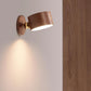 Einfache Holz USB wiederaufladbare Touch-Magnet LED Nachtlicht Wand Sconce Lampe