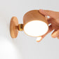 Einfache Holz USB wiederaufladbare Touch-Magnet LED Nachtlicht Wand Sconce Lampe