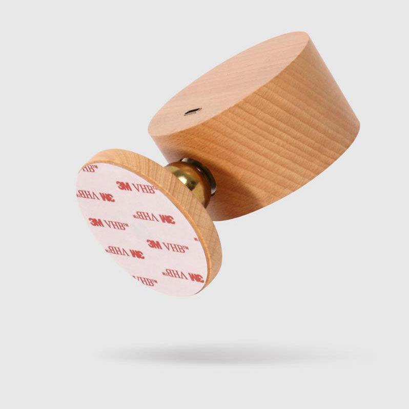 Einfache Holz USB wiederaufladbare Touch-Magnet LED Nachtlicht Wand Sconce Lampe