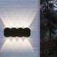 Moderne Outdoor Runde Geometrische Auf- und Ablichtende Wasserdichte LED Wandleuchte