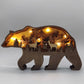 Frendorf | CraftBliss DIY Holz-Deko | Elch & Bär | LED-Handwerk | Weihnachtsgeschenk & Deko für Zuhause