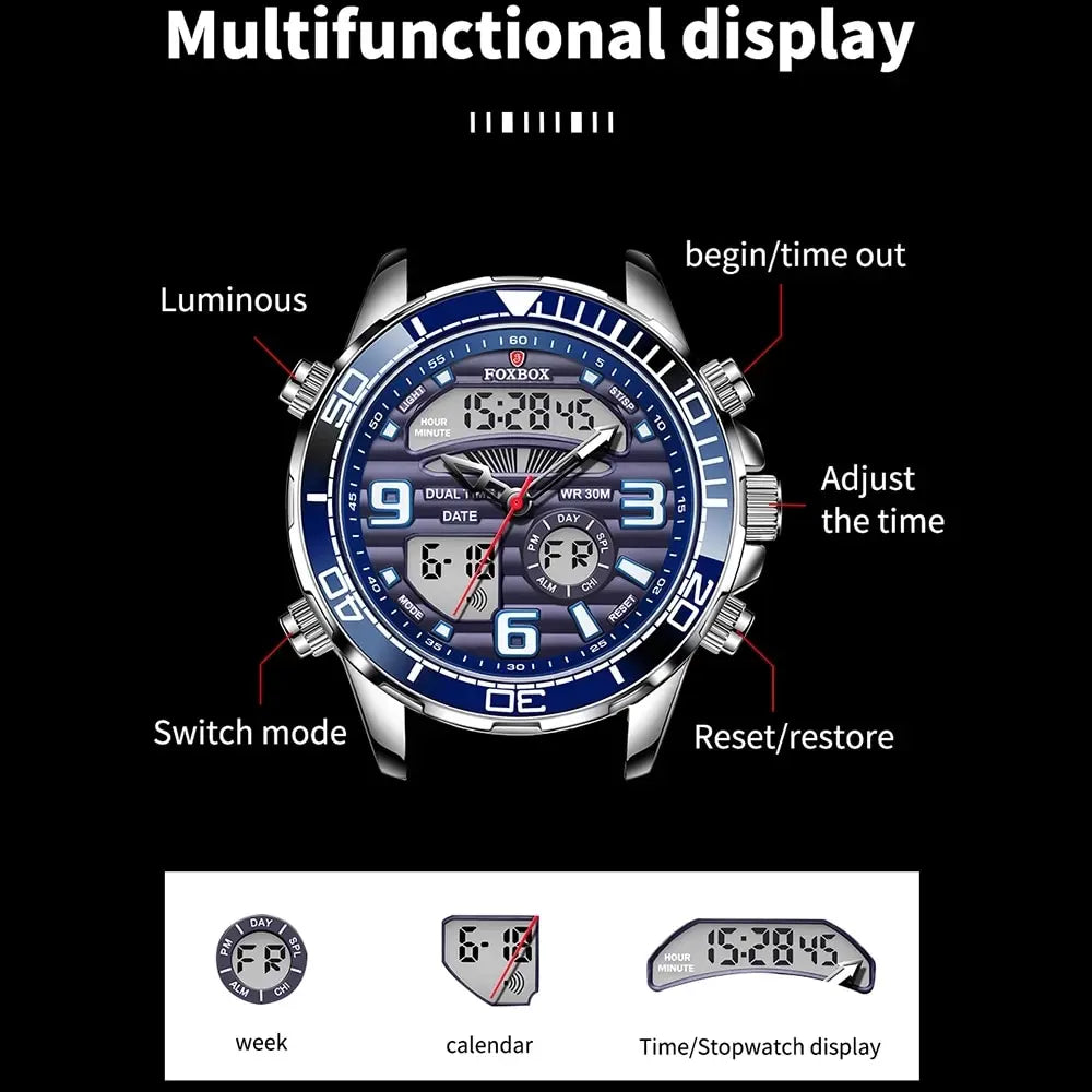 Frendorf | ChronoElite | Herrenarmbanduhr | Stilvoll und Militärisch | Wasserdicht und Luxus