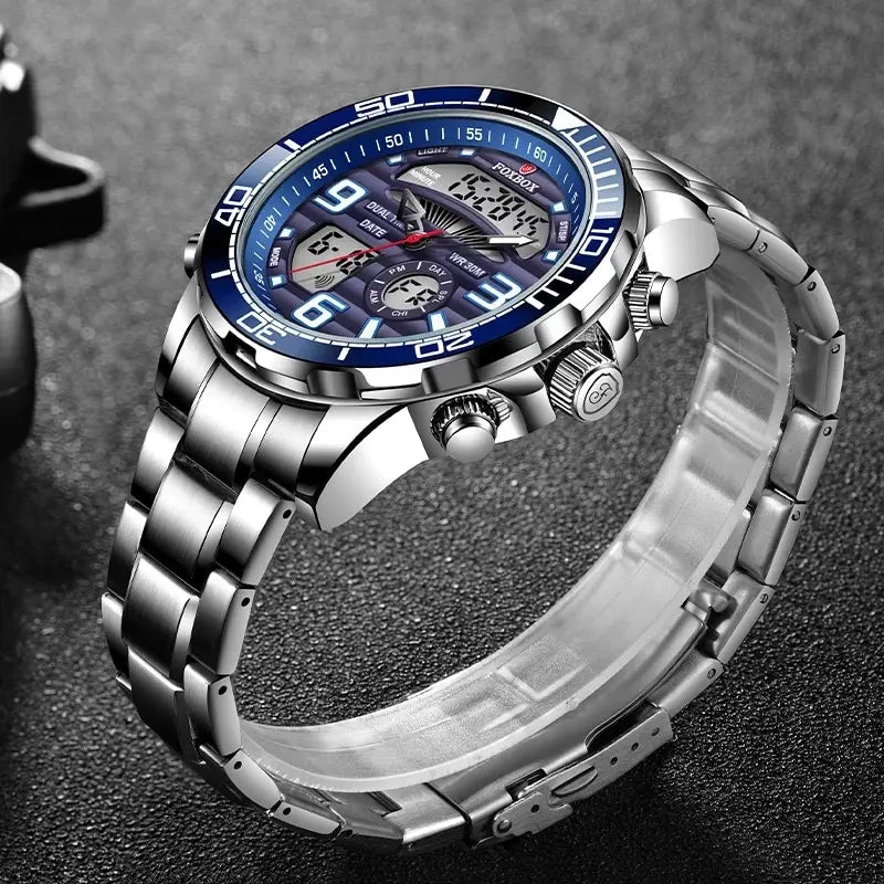 Frendorf | ChronoElite | Herrenarmbanduhr | Stilvoll und Militärisch | Wasserdicht und Luxus