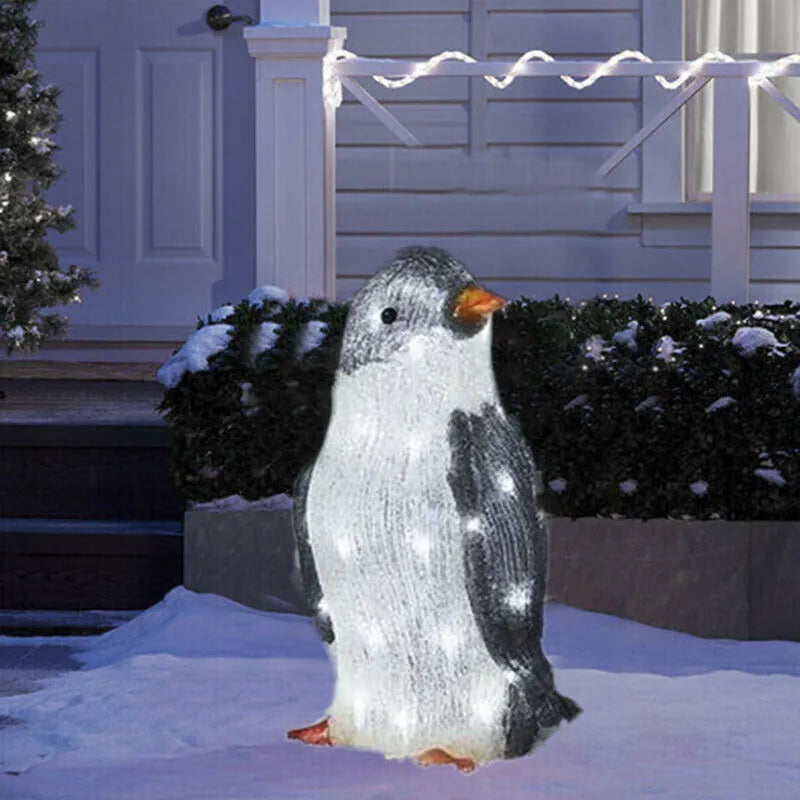 Festliche Pinguin-Lichtanzeige