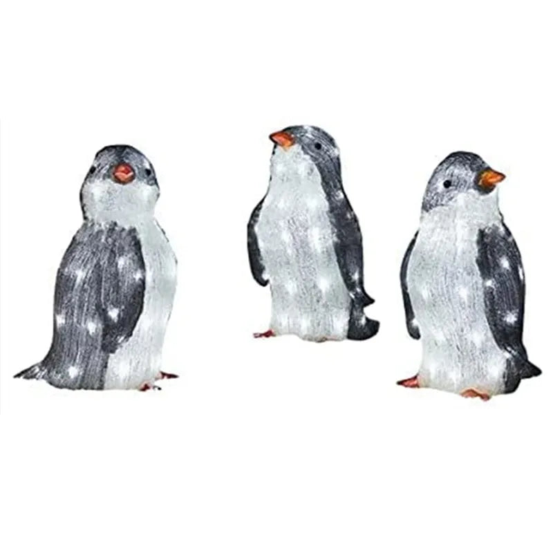 Festliche Pinguin-Lichtanzeige