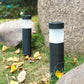 Outdoor Solar Rattan Zylindrisches LED Garten Rasen Boden Einbau Landschaftslicht