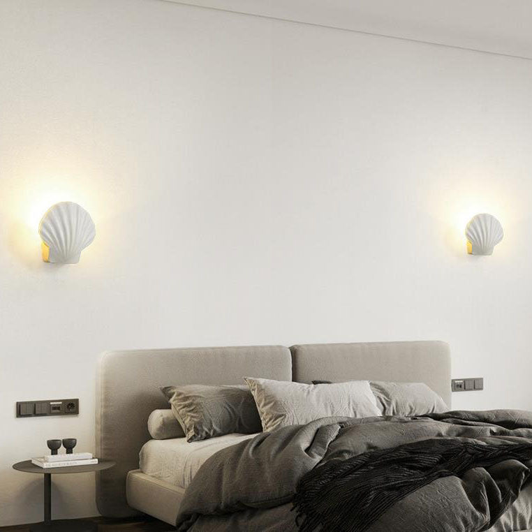 Frendorf | ShellBright LED Wandleuchte | Kreatives Muscheldesign | Aluminium | Wasserdicht | Außenbeleuchtung