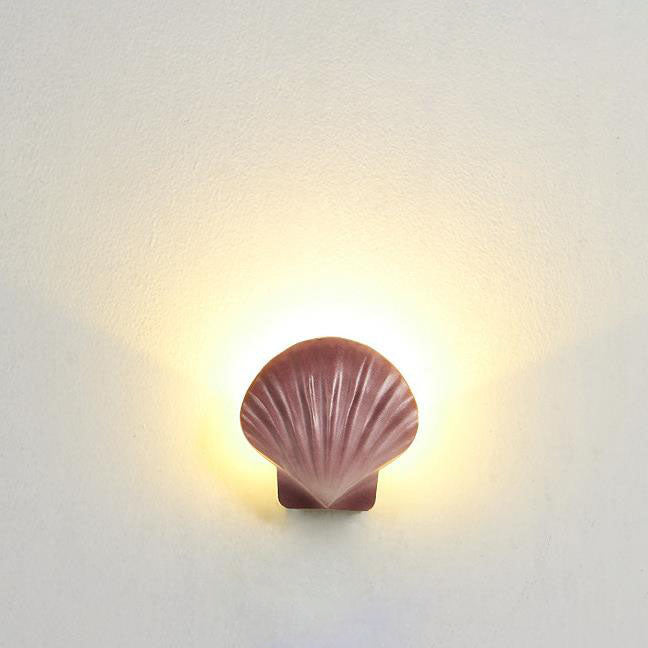 Frendorf | ShellBright LED Wandleuchte | Kreatives Muscheldesign | Aluminium | Wasserdicht | Außenbeleuchtung