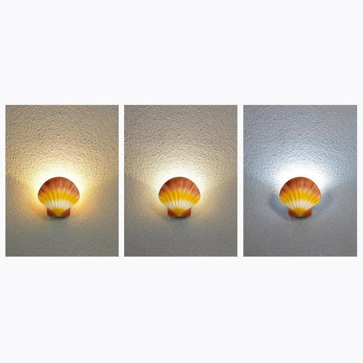 Frendorf | ShellBright LED Wandleuchte | Kreatives Muscheldesign | Aluminium | Wasserdicht | Außenbeleuchtung