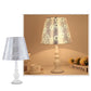 Frendorf | LiliaBloom Exklusive Tischlampe mit Stoffschirm | Blumenmotiv | Vase-Design | LED-Dimmfunktion | Elegante Beleuchtung für Zuhause