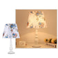 Frendorf | LiliaBloom Exklusive Tischlampe mit Stoffschirm | Blumenmotiv | Vase-Design | LED-Dimmfunktion | Elegante Beleuchtung für Zuhause