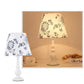 Frendorf | LiliaBloom Exklusive Tischlampe mit Stoffschirm | Blumenmotiv | Vase-Design | LED-Dimmfunktion | Elegante Beleuchtung für Zuhause