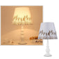 Frendorf | LiliaBloom Exklusive Tischlampe mit Stoffschirm | Blumenmotiv | Vase-Design | LED-Dimmfunktion | Elegante Beleuchtung für Zuhause