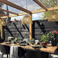 Frendorf | RustiCage Solar Hängelampe | Eisen- und Rattandesign | Wetterfest | LED Beleuchtung | Für Terrasse & Garten