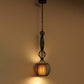 industrielle Käfig Eisen Stoff 1-Licht Pendelleuchte für das Wohnzimmer