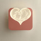 Modern Simplicity Iron Acrylic Rectangular Four-Leaf Clover Square Love Heart LED Wall Sconce Lamp For Bedside