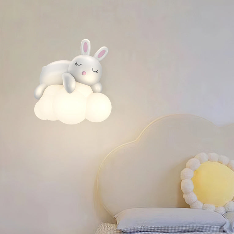 Frendorf | CuddleBright LED Wandleuchte für Kinder | Dimmbare Helligkeit | Bär & Hase Design | Nordic Stil