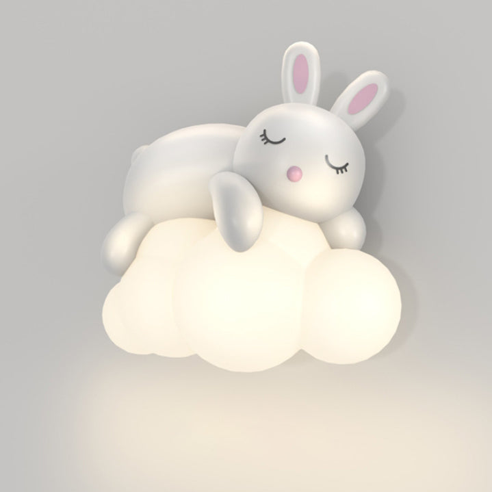 Frendorf | CuddleBright LED Wandleuchte für Kinder | Dimmbare Helligkeit | Bär & Hase Design | Nordic Stil