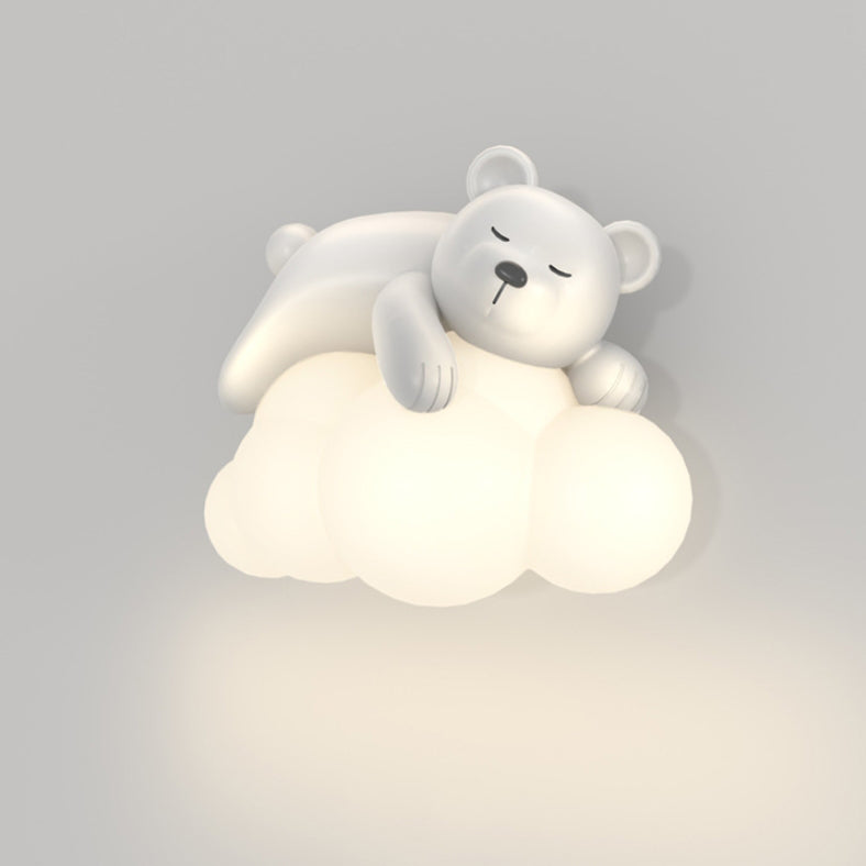 Frendorf | CuddleBright LED Wandleuchte für Kinder | Dimmbare Helligkeit | Bär & Hase Design | Nordic Stil