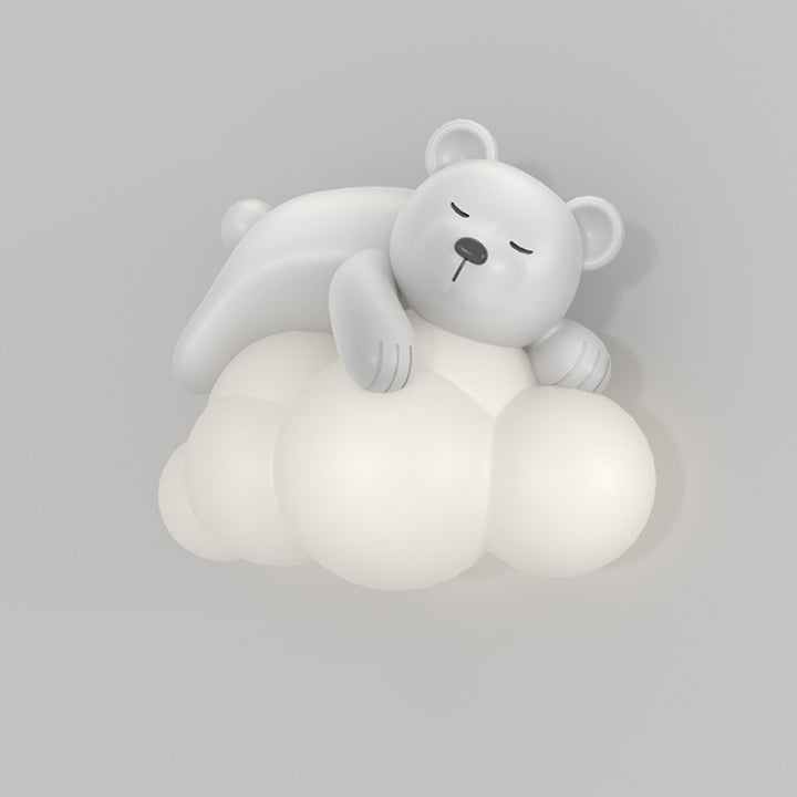 Frendorf | CuddleBright LED Wandleuchte für Kinder | Dimmbare Helligkeit | Bär & Hase Design | Nordic Stil