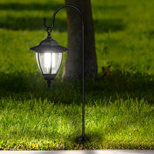 Traditionelle Bauernhaus wasserdichte Solarlaternen Kunststoff Erdstöpsel LED Landschaftslicht für den Garten