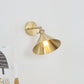 Frendorf | 1 Licht Kegel Wandverlichting Ideeën Industriële Messing Metalen Wandgemonteerde Lamp voor Nachtkastje