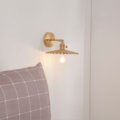 Frendorf | 1 Licht Kegel Wandverlichting Ideeën Industriële Messing Metalen Wandgemonteerde Lamp voor Nachtkastje