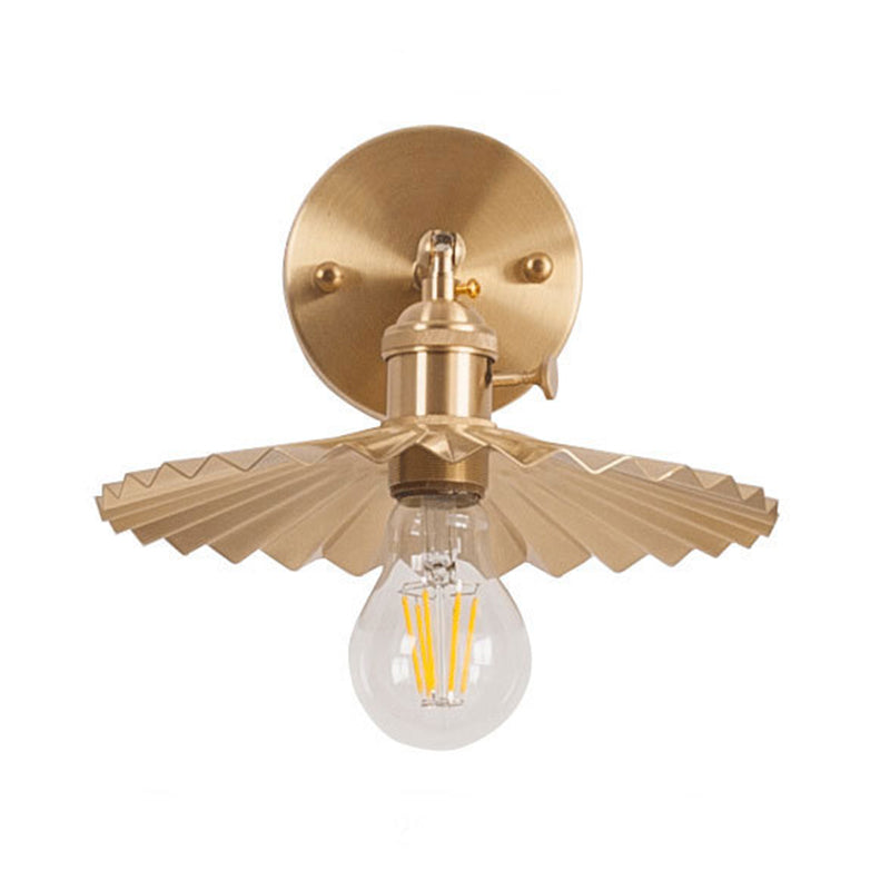 Frendorf | 1 Licht Kegel Wandverlichting Ideeën Industriële Messing Metalen Wandgemonteerde Lamp voor Nachtkastje