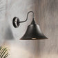 Frendorf | Ausladende Metall Wandlampe Bauernhaus 1 Kopf Esszimmer Wandleuchte mit gebogenem Arm