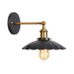 Frendorf | Metalen rechte arm wandverlichting armatuur fabriek 1 gloeilamp eetkamer wandlamp in zwart en messing