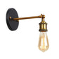 Frendorf | Metalen rechte arm wandverlichting armatuur fabriek 1 gloeilamp eetkamer wandlamp in zwart en messing
