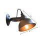 Frendorf | 1-Head Wandlamp Scone Boerderij Kom Shade Metalen Wandverlichting met Verstelbare Handgreep in Zwart