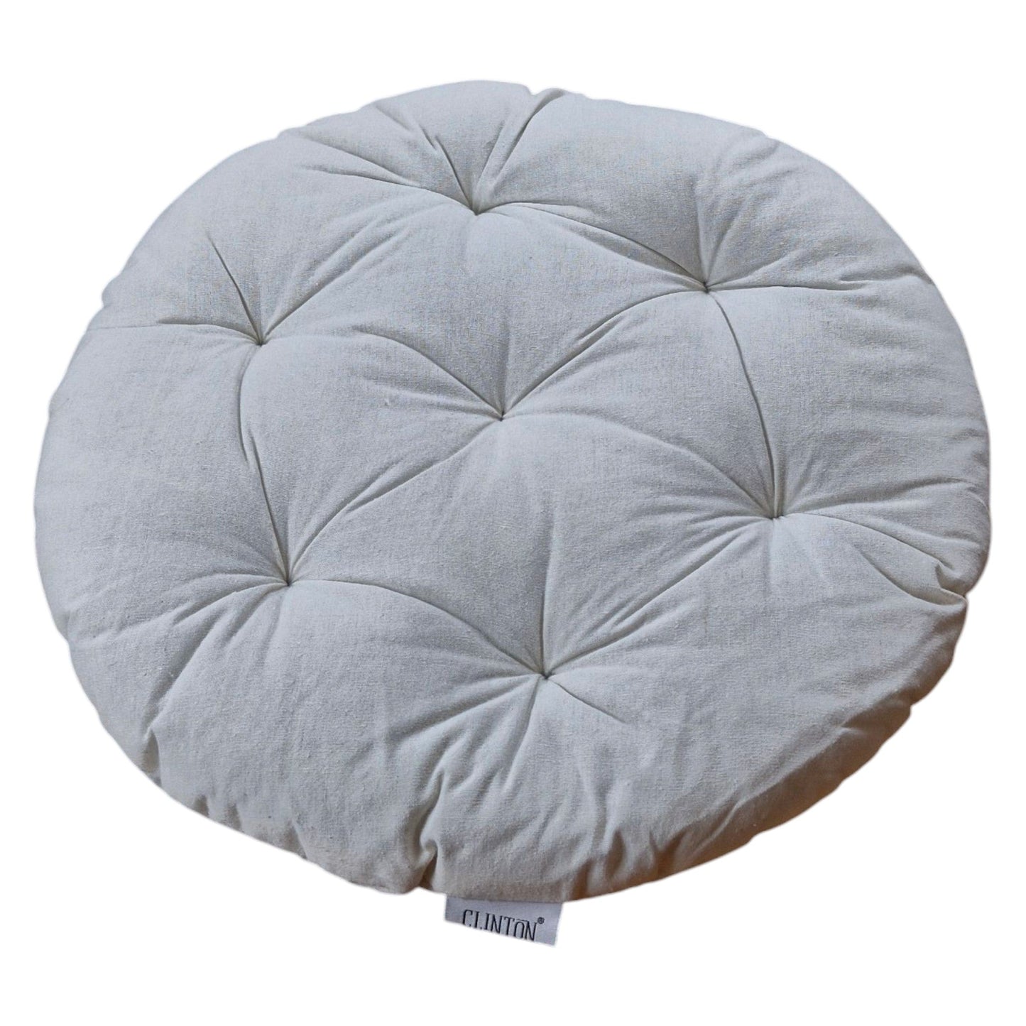 Frendorf | Solid Circular Chair Pad 40x5cm - Bequemes Baumwollkissen für stilvolle und unterstützende Sitzgelegenheiten
