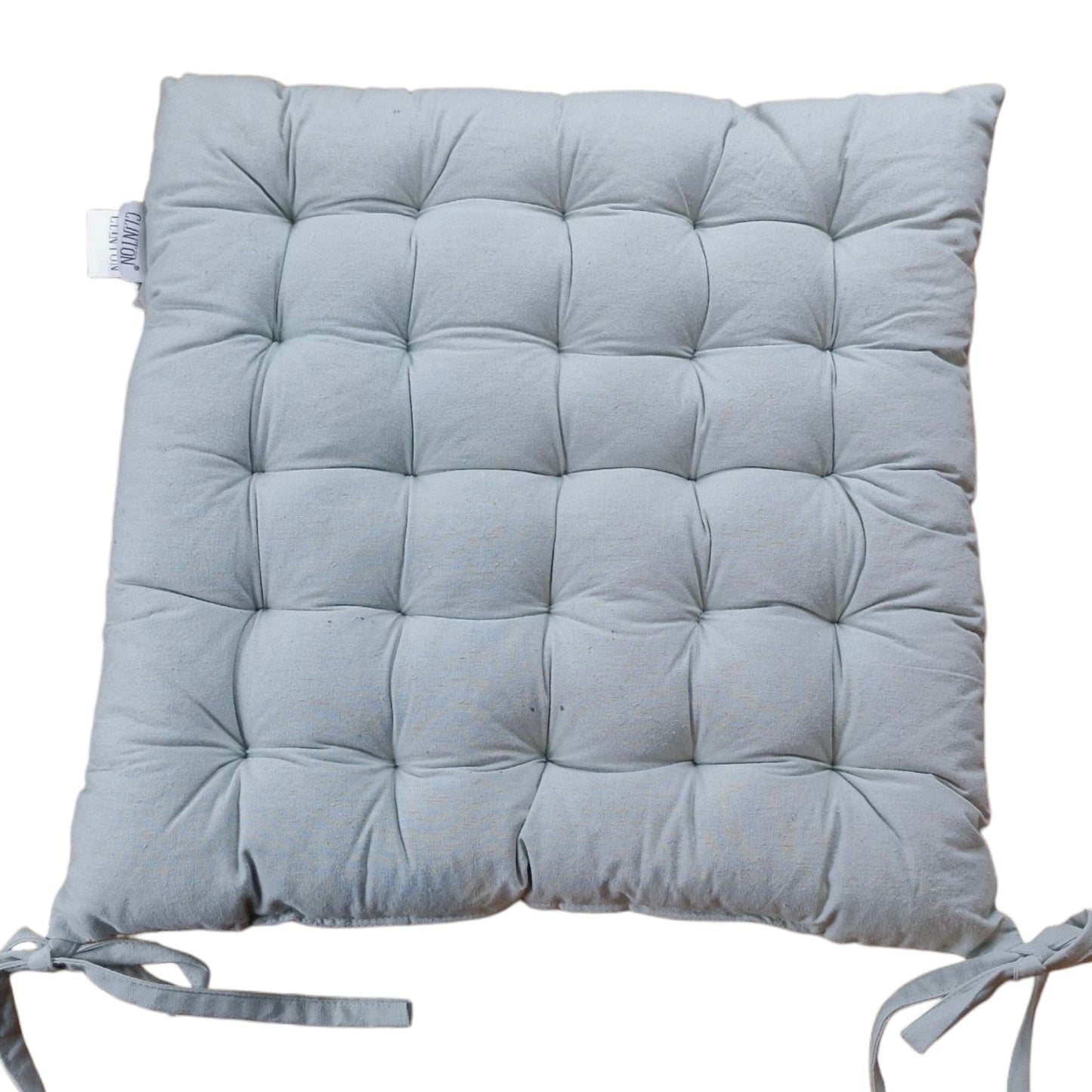 Frendorf | Luxuriöses solides quadratisches Stuhlkissen 40x40x5cm - 100% Baumwolle Kissen für Komfort und Stil