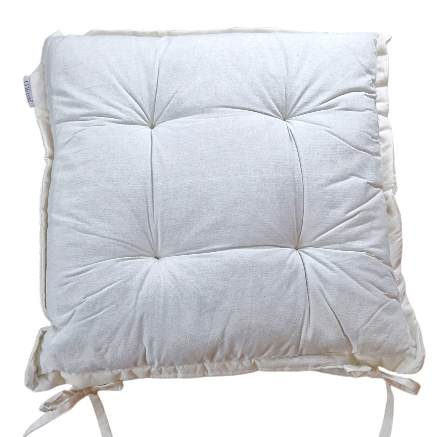 Frendorf | Basic Stuhlkissen 40x40x5cm 100% Baumwolle - Weiches und Bequemes Sitzkissen für Esszimmerstühle und Bürostühle - Maschinenwaschbar