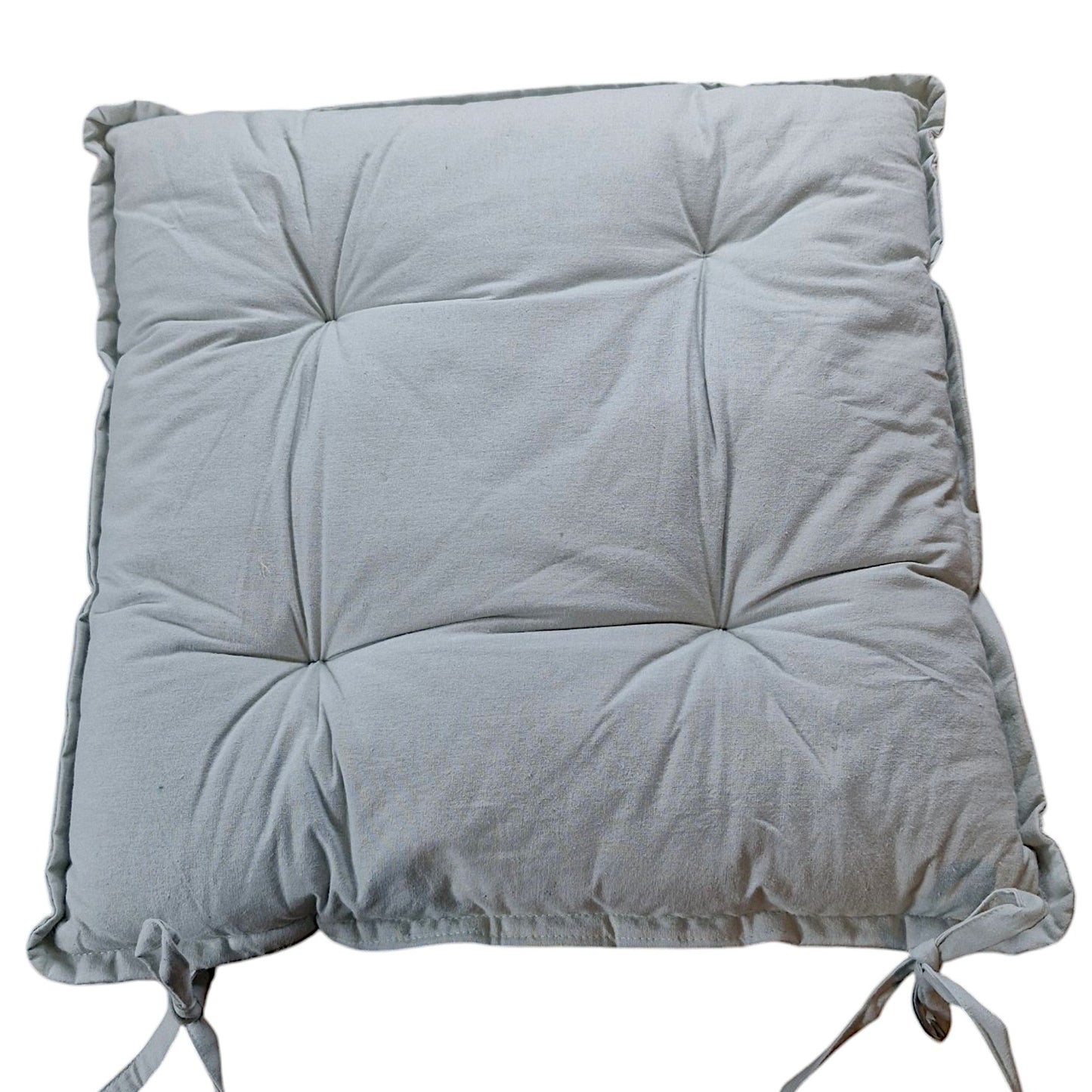 Frendorf | Basic Stuhlkissen 40x40x5cm 100% Baumwolle - Weiches und Bequemes Sitzkissen für Esszimmerstühle und Bürostühle - Maschinenwaschbar