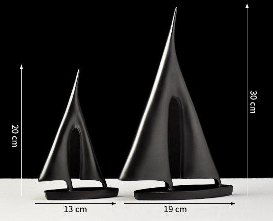 Frendorf | NautiCraft Segelboot Figurine | Maritime Deko für Zuhause | Elegante Segelschiff Dekoration