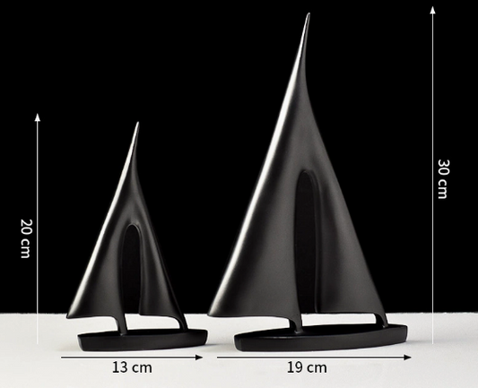 Frendorf | NautiCraft Segelboot Figurine | Maritime Deko für Zuhause | Elegante Segelschiff Dekoration