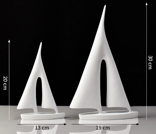 Frendorf | NautiCraft Segelboot Figurine | Maritime Deko für Zuhause | Elegante Segelschiff Dekoration