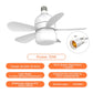 Frendorf | 2-in-1 LED Deckenventilator Licht mit Fernbedienung, E27/B22 Sockel